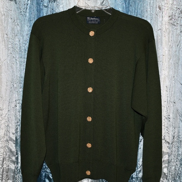 vintage burberry cardigan